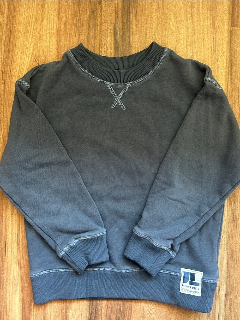 H&M Kids Sweatshirt Bundle Size 6/7 Dinosaur Print + Blue Crewneck - Picture 3 of 8